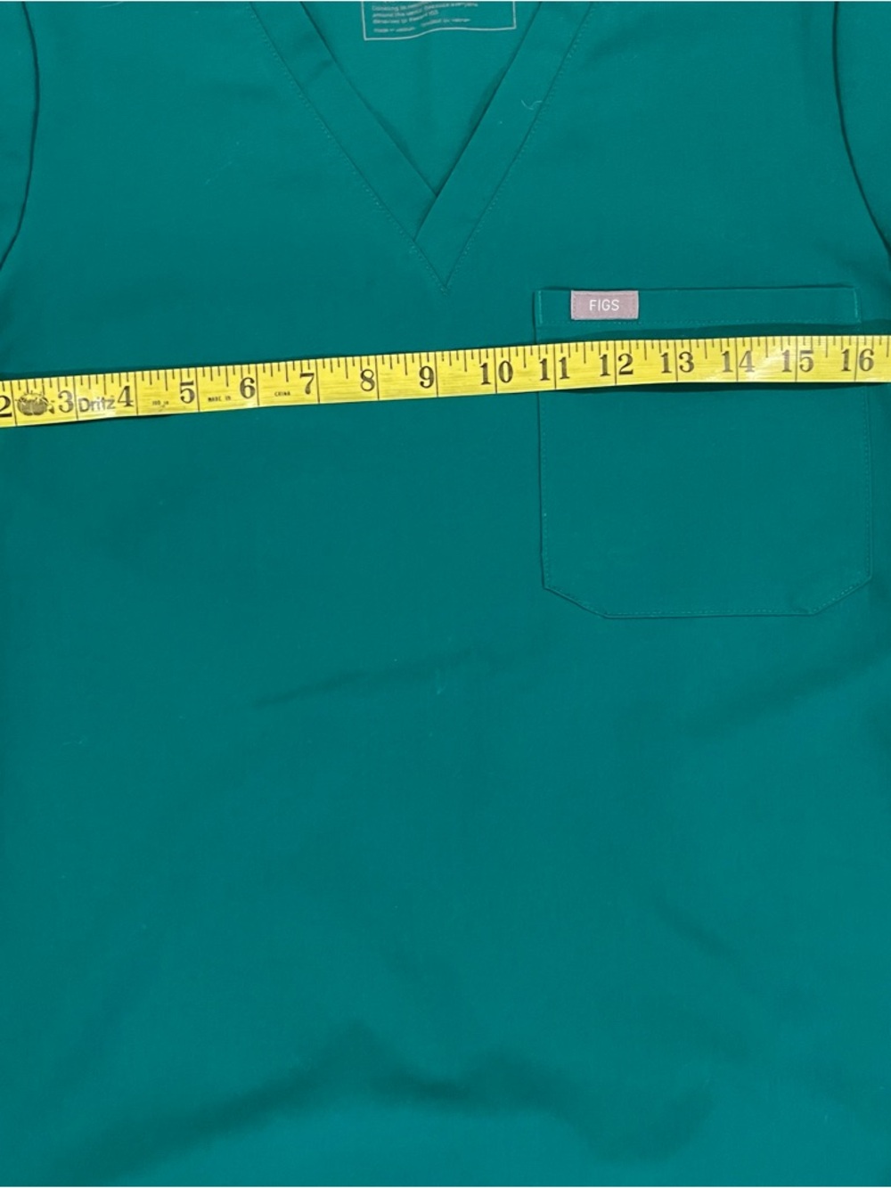 FIGS Catarina Scrub Top FW1000 (Hunter Green #1661) - Size Small - Picture 5 of 7